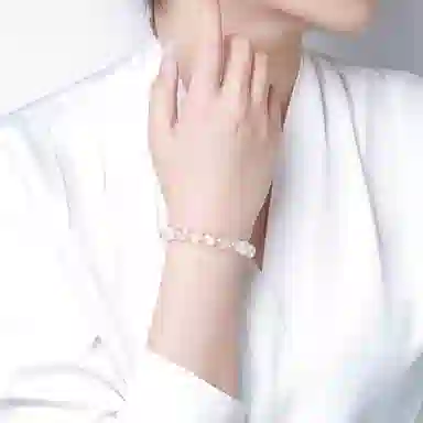 壹仟俩 经典气质百搭 日常高级#好运天然 白水晶 手串 男女同款情侣款