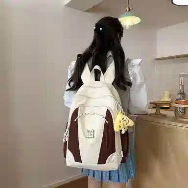 醇龙 暗黑系工装风街拍时尚轻便 尼龙 双肩包 女款 多色