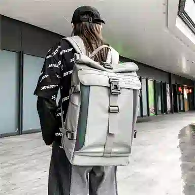 醇龙 日系街头潮牌运动学生大容量旅行背包 牛津布 双肩包 男女同款情侣款 多色