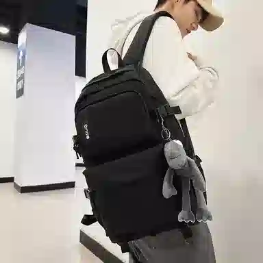 醇龙 尼龙 男女通用 多色 拉链开合大容量 双肩包