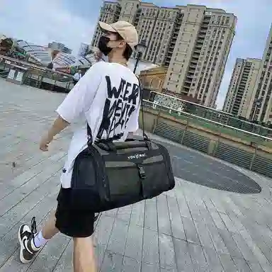 醇龙 多功能大容量干湿分离 尼龙 旅行包 常规 男女同款情侣款 黑色/红色/黄色/粉色/绿色/卡其色