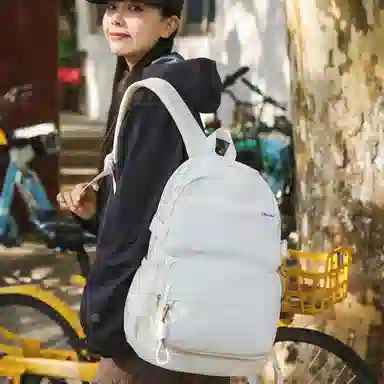 醇龙 时尚简约旅行收纳初高中大学生休闲书包 尼龙 双肩包 常规 男女同款情侣款 多色