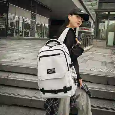 醇龙 百搭撞色旅游减负轻便 尼龙 双肩包 男女同款情侣款 多色