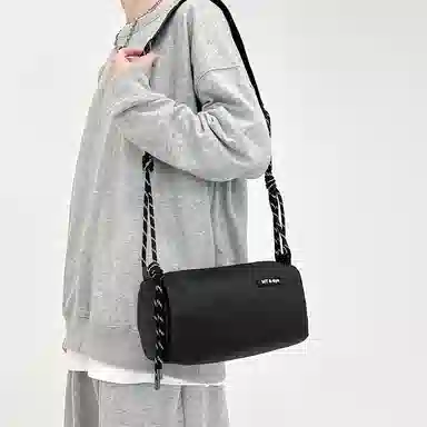 醇龙 休闲防水通勤包 超纤面料 单肩包 常规 男女同款情侣款 白色/黑色/卡其色/绿色