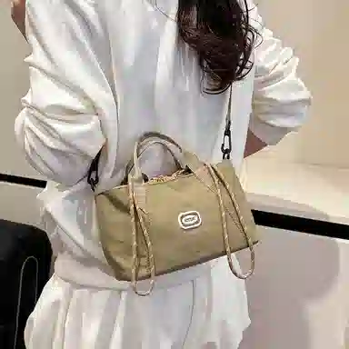 醇龙 百搭轻便时尚通勤小包休闲抽绳 尼龙 手提包 常规 男女同款情侣款 多色