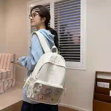 醇龙 二次元卡通 尼龙 双肩包 女款 多色