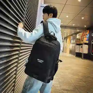 醇龙 百搭撞色旅游减负轻便 尼龙 双肩包 男女同款情侣款 多色