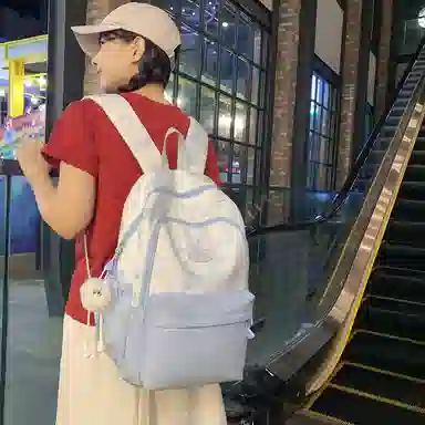 醇龙  休闲简约小众扎染大容量    双肩包  女款