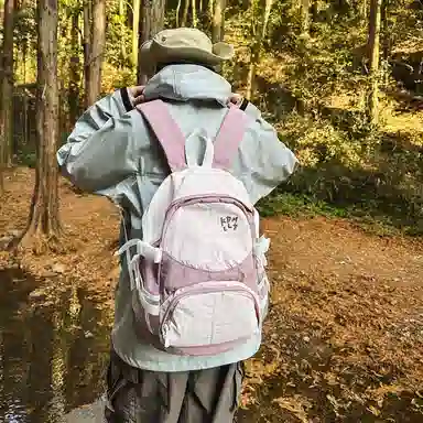醇龙 港风运动休闲百搭书包轻便学生大容量登山超轻旅游背包 尼龙 双肩包 女款 多色