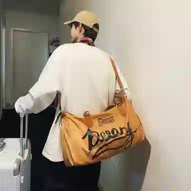 醇龙 干湿分离短途大容量休闲 尼龙布 健身包手提单肩斜挎包旅行包 常规 男女同款情侣款 黑/灰/棕/红