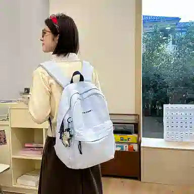 醇龙 原宿潮流简约小众书包日常轻便通勤 尼龙 双肩包 常规 女款 多色