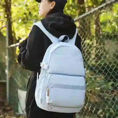 醇龙 时尚简约旅行收纳初高中大学生休闲书包 尼龙 双肩包 常规 男女同款情侣款 多色