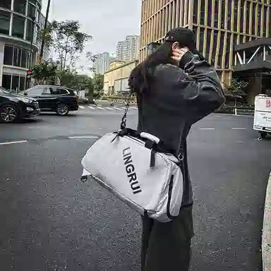 醇龙 多功能运动大容量 尼龙 旅行包 男女同款情侣款 黑色/卡其色/灰色