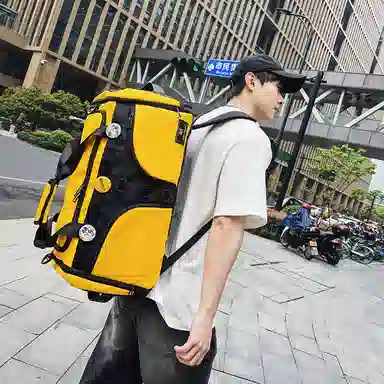 醇龙 大容量干湿分离多功能 尼龙 旅行包 男女同款情侣款 黑/黄/卡其/粉/军绿/青绿/蓝