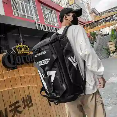 醇龙 多功能双肩大容量 牛津纺 旅行包 常规 男女同款情侣款 黑/红/灰