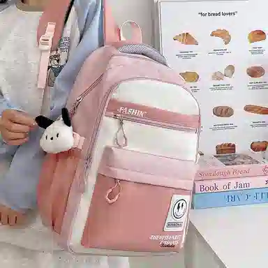 醇龙 男女通用 多色 尼龙 双肩包 大容量拉链开合休闲百搭