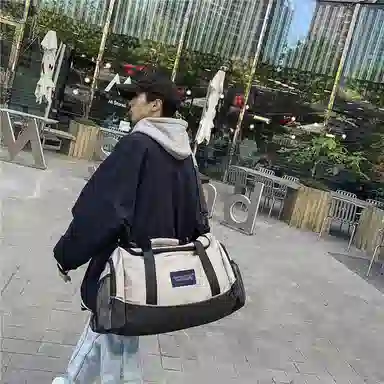 醇龙 干湿分离多用简约休闲 尼龙 旅行包 男女同款情侣款 卡其/黄/红/黑/粉/绿/蓝