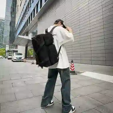 醇龙 多口袋干湿分离 尼龙 旅行包 男女同款情侣款 黑/军绿/灰/果绿