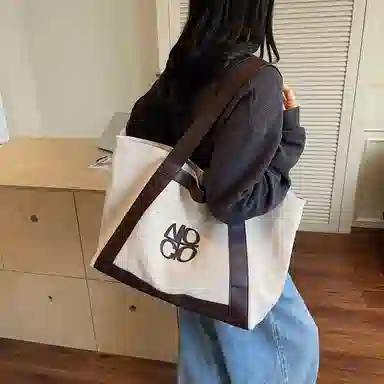 醇龙 大容量百搭休闲简约托特包 尼龙 单肩包 常规 女款 多色