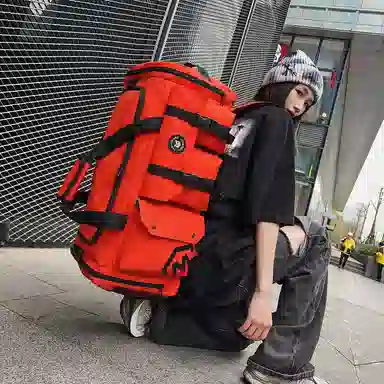 醇龙 大容量多功能干湿分离带独立鞋仓 牛津布 旅行包 男女同款情侣款 黑/黄/灰/白/紫/粉/青绿/桔红