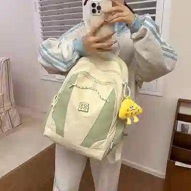 醇龙 暗黑系工装风街拍时尚轻便 尼龙 双肩包 女款 多色