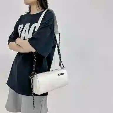 醇龙 休闲防水通勤包 超纤面料 单肩包 常规 男女同款情侣款 白色/黑色/卡其色/绿色