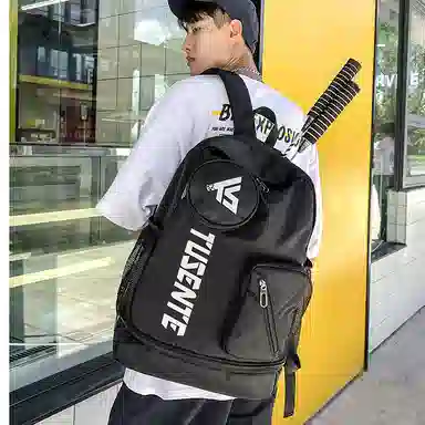 茵初 大容量旅行羽毛球拍袋 牛津布 双肩包 男女同款情侣款 多色