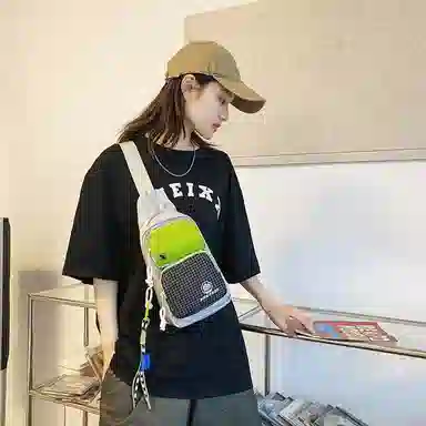 醇龙  斜挎包时尚胸包男女通用尼龙单肩包休闲外出旅游小背包运动包 多色