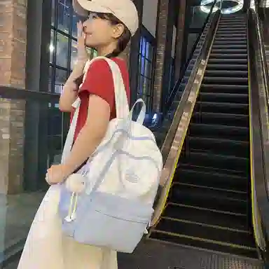 醇龙  休闲简约小众扎染大容量    双肩包  女款