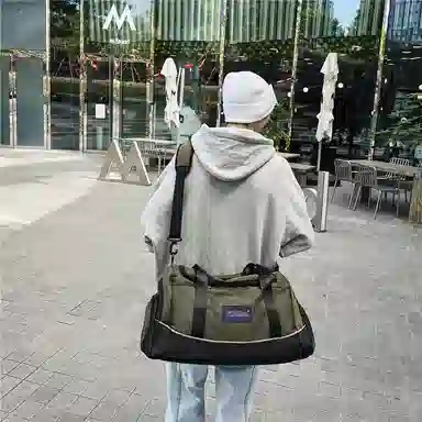 醇龙 干湿分离多用简约休闲 尼龙 旅行包 男女同款情侣款 卡其/黄/红/黑/粉/绿/蓝