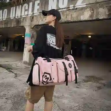 醇龙 休闲简约多功能干湿分离旅游时尚百搭 牛津复合布 旅行包 常规 男女同款情侣款 黑/卡其/红/粉/紫/黄/青绿/牛仔蓝/军绿