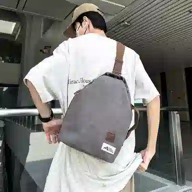 醇龙 日系复古潮流简约时尚高级 帆布 胸包 常规 男女同款情侣款 多色