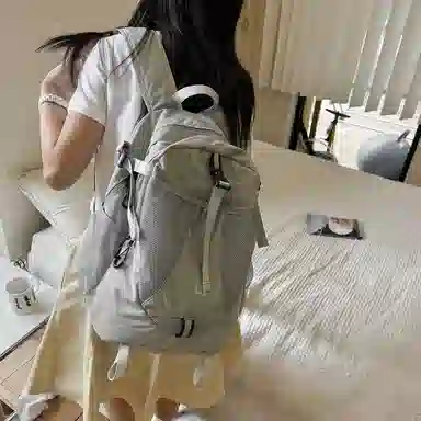 醇龙  轻便机能徒步休闲登山学生运动出游骑行 书包双肩包 尼龙 男女同款情侣款 多色