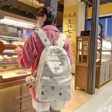 醇龙 时尚简约 尼龙 双肩包 女款 多色