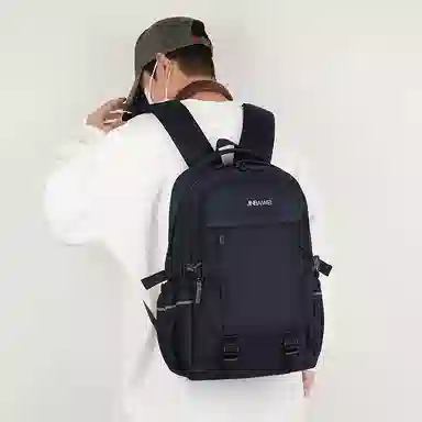 醇龙 大容量电脑背旅行商务扩容大学生 尼龙 双肩包 男款 多色