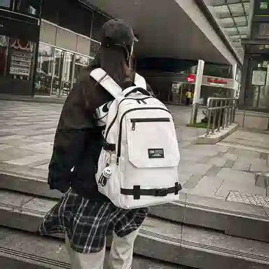 醇龙 百搭撞色旅游减负轻便 尼龙 双肩包 男女同款情侣款 多色