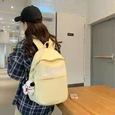 醇龙 日系大容量韩版原宿简约 双肩包 尼龙 男女通用 多色