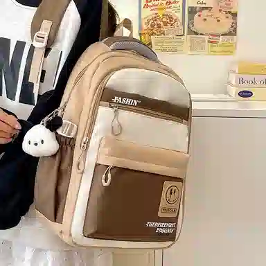 醇龙 男女通用 多色 尼龙 双肩包 大容量拉链开合休闲百搭