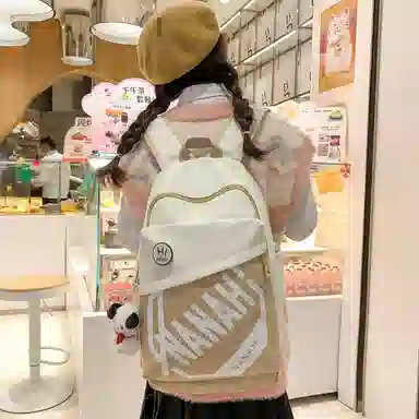 醇龙 高颜值护脊减负旅行轻便大容量学生 双肩包 尼龙 男女通用 多色