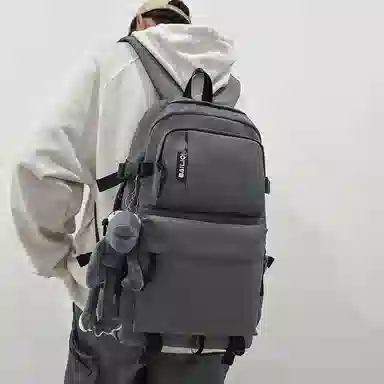醇龙 尼龙 男女通用 多色 拉链开合大容量 双肩包