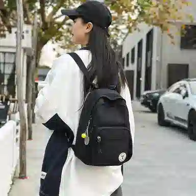 醇龙 日系小型旅行简约学生 尼龙 背包双肩包 女款