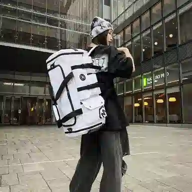 醇龙 大容量多功能干湿分离带独立鞋仓 牛津布 旅行包 男女同款情侣款 黑/黄/灰/白/紫/粉/青绿/桔红