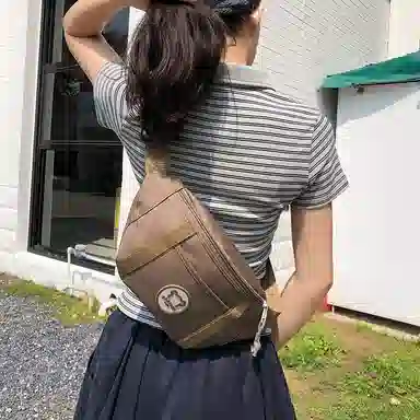 醇龙 日系百搭轻便洋气 尼龙 腰包 常规 男女同款情侣款 多色