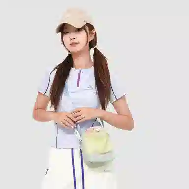 醇龙 可爱多巴胺运动撞色雨伞水壶包少女轻便 尼龙 单肩包 女款 多色