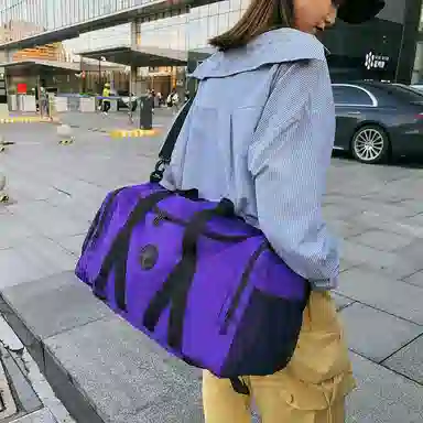 醇龙 大容量多功能干湿分离 牛津布 旅行包 男女同款情侣款 黑/红/灰/白/青绿/粉/黄/紫