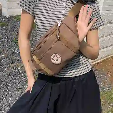 醇龙 日系百搭轻便洋气 尼龙 腰包 常规 男女同款情侣款 多色