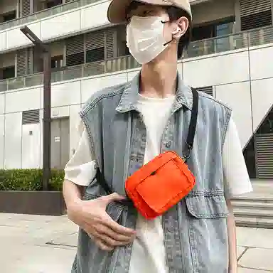 醇龙 尼龙男女通用多色简约单肩包情侣运动手机包休闲百搭斜挎包