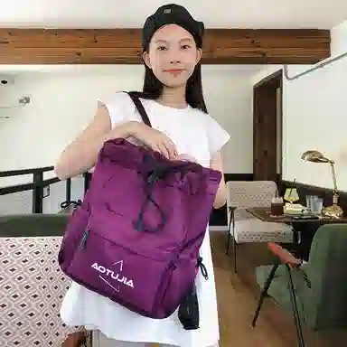 醇龙 抽绳运动大容量背包旅行简易健身轻便篮球口袋 尼龙 单肩包双肩包 男女同款情侣款 多色