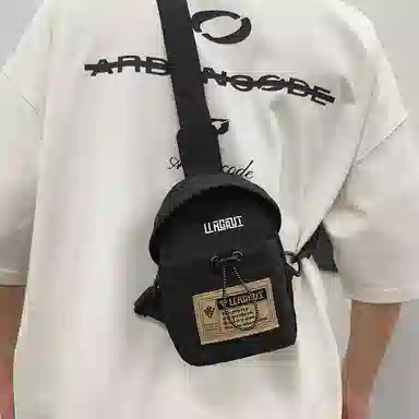 醇龙 休闲潮流 尼龙 胸包 常规 男女同款情侣款 黑色/米白色/红色/卡其色/灰色