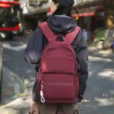 醇龙 时尚简约旅行收纳初高中大学生休闲书包 尼龙 双肩包 常规 男女同款情侣款 多色